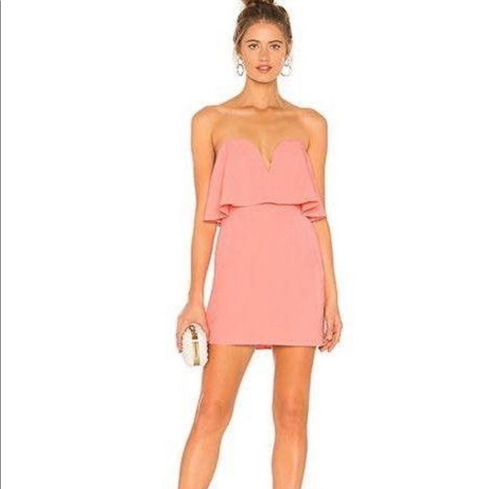 Revolve Lovers & Friends Pink strapless dress